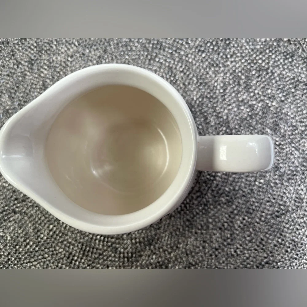 Rae Dunn By Magenta “POUR” Creamer Pitcher-Ivory with Black Lettering